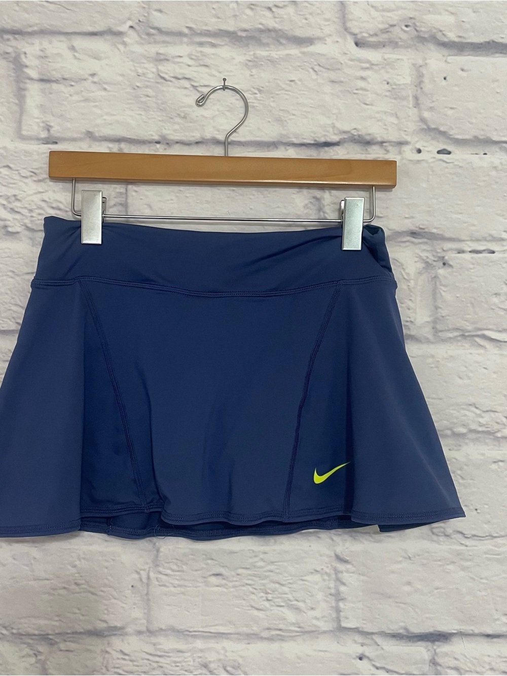 Nike Navy Skort with Neon Yellow Swoosh